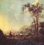 Aelbert Cuyp Landscape with herdsman and cattle USA oil painting artist